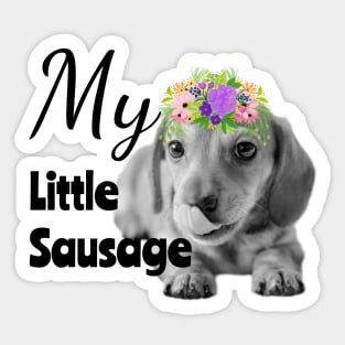 My Little Sausage Dachshund Puppy Sticker